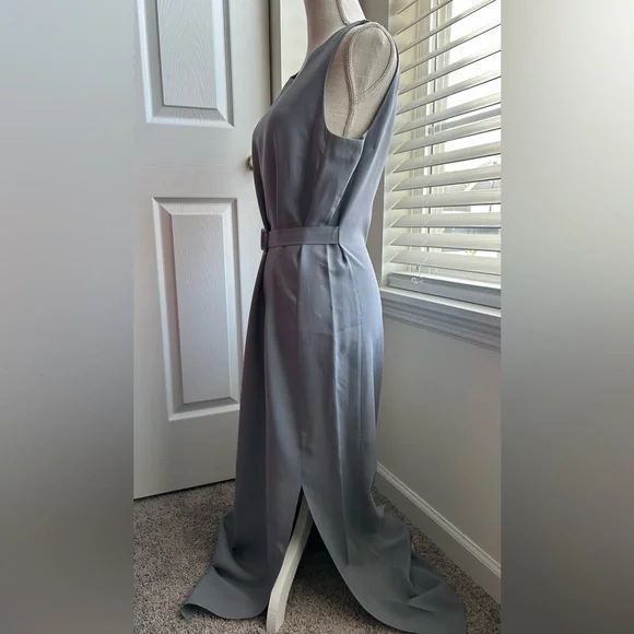 Casual Corner Silk Single Breasted Blazer & Sleeveless Maxi Dress - Picture 11 of 15